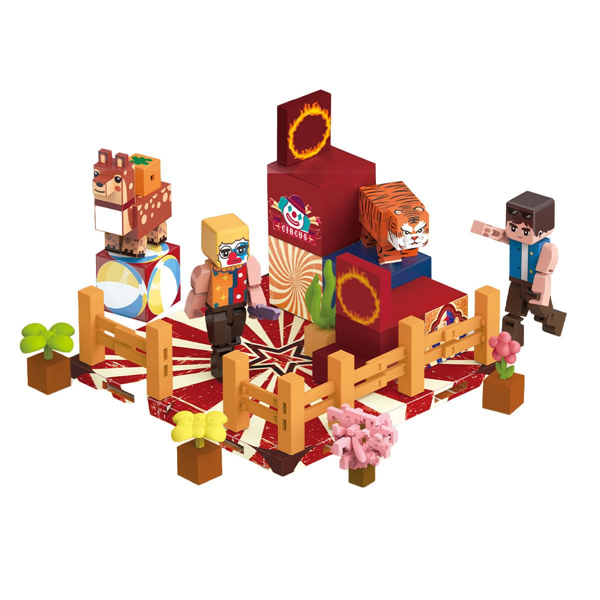 

Моя магнитная сцена из строительных блоков, Детская обучающая STEM-игрушка для самостоятельной сборки, Подарок для мальчиков и девочек от 6 лет