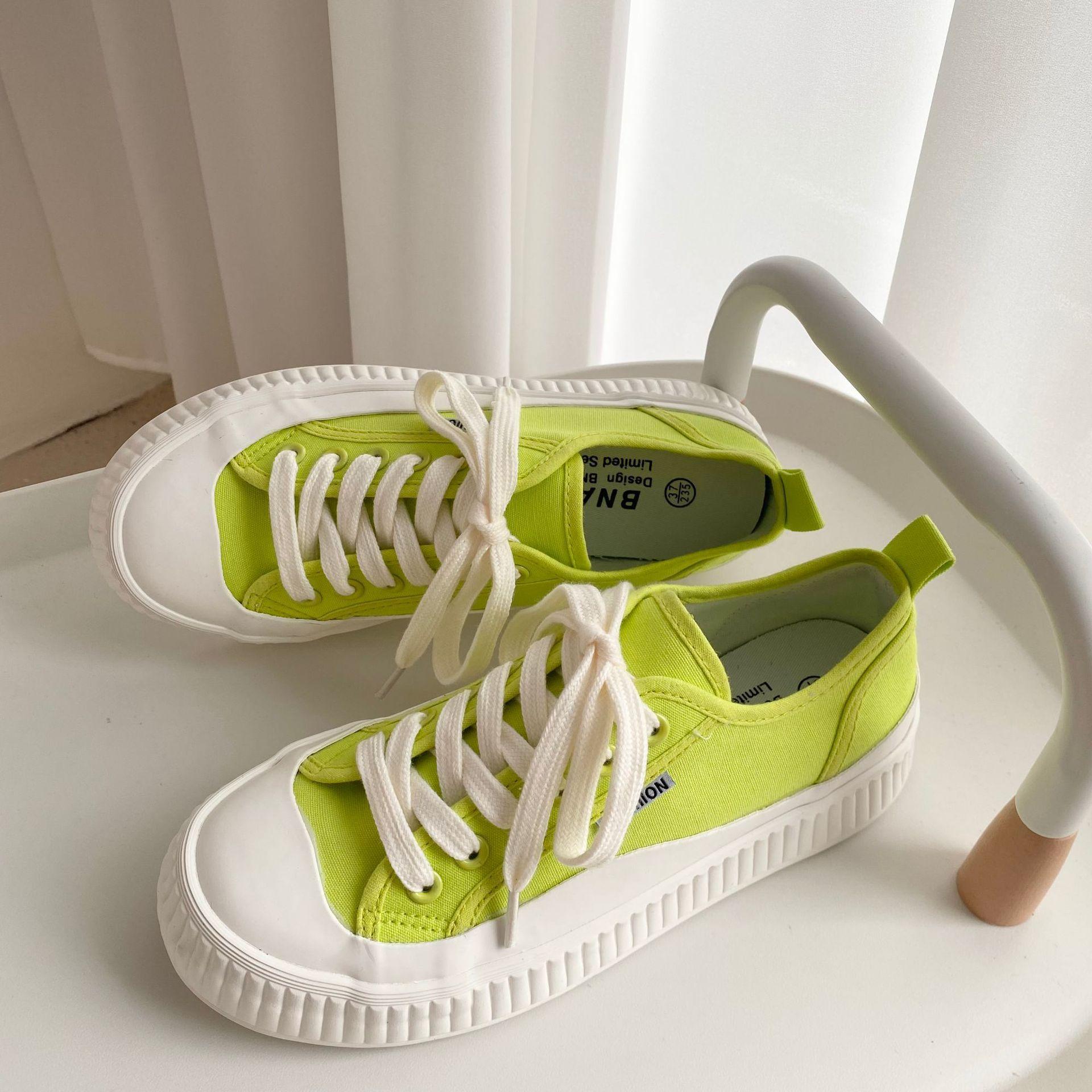 

Холщовые туфли для женщин Модные цветные женские повседневные туфли Плоские туфли из холста женские повседневные туфли Кроссовки цветные женские туфли 35 неоновый жёлтый