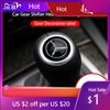 XFAXA1 2025 Hot New 2025 For Mercedes Benz Car Gear Lever Decoration Shifter Head Emblem Sticker For Mercedes Benz AMG W204 W205 W203 W
