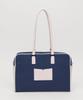 Celitails Ribbon Canvas Boston Bag_Navy