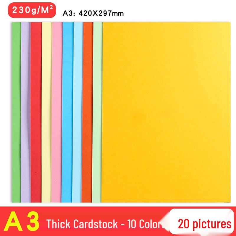 A4 Black & White Thickened Cardstock for Student & Kinder Crafts, 8K/4K/A3 Drawing Paper