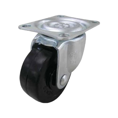 

YUEI Caster: G Series G-Type Swivel Caster, Rubber Wheels, Wheel Diameter 25, Manufacturer Model: G-25R