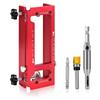 Aluminum Alloy Router Template Kit 1/4in Radius Mortise Jig Hinge Template  For Door Installation