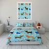 Chihuahua Pool Party Pattern Bedding Duvet Cover Set Duvet Cover Pillowcases  (1*Duvet Cover 2*Pillowcases, Without Duvet Insert)