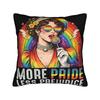 More Pride Less Prejudice  Pillowcases Accessories Printing Cushion Cover Decorative  Pillow Case Cover Car Multi Size
