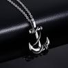 1pc Stainless Steel Vintage Anchor Pendant Necklace, Suitable For Everyday Wear