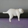 3D Printed Cat Model, Lying Cat Figurine Desk Edge Hanging, Resin Matte Texture Desktop Ornament, Creative Gift for Cat Lovers
