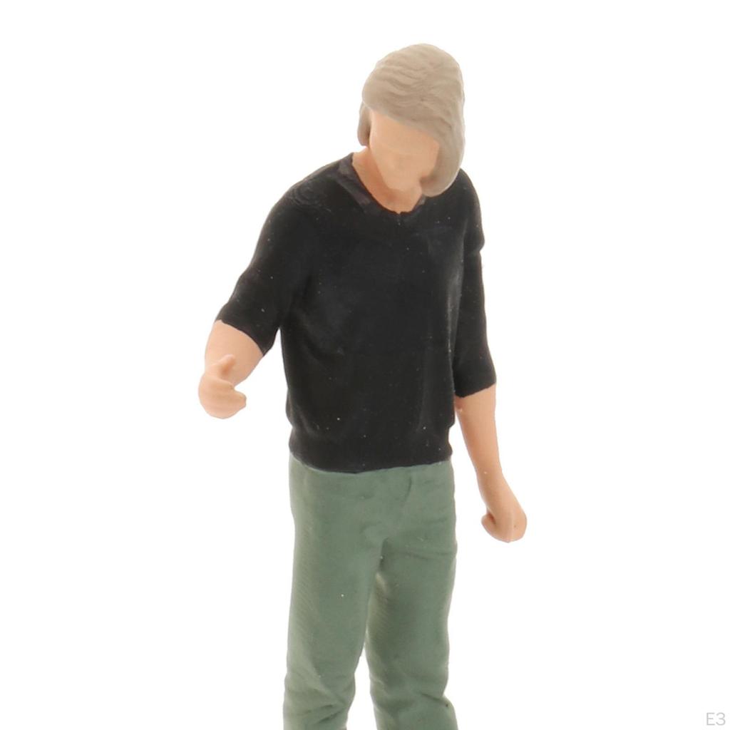 1:64 Scale Figures Miniature People Model for Layout Home Bonsai Building Accessory Decor,