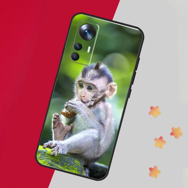 Cute Baby Monkey Animal Case For Xiaomi 14T 11T 12T 13T 15 Pro 13 14 Ultra Cover For POCO F7 F5 F6 X3 X5 X6 X7 Pro