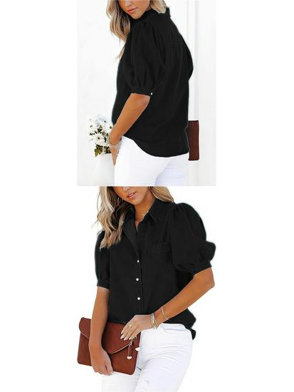 2026 Spring/Autumn European Style Multi-color Women's Imitation Denim Cardigan Shirt, Various Sizes