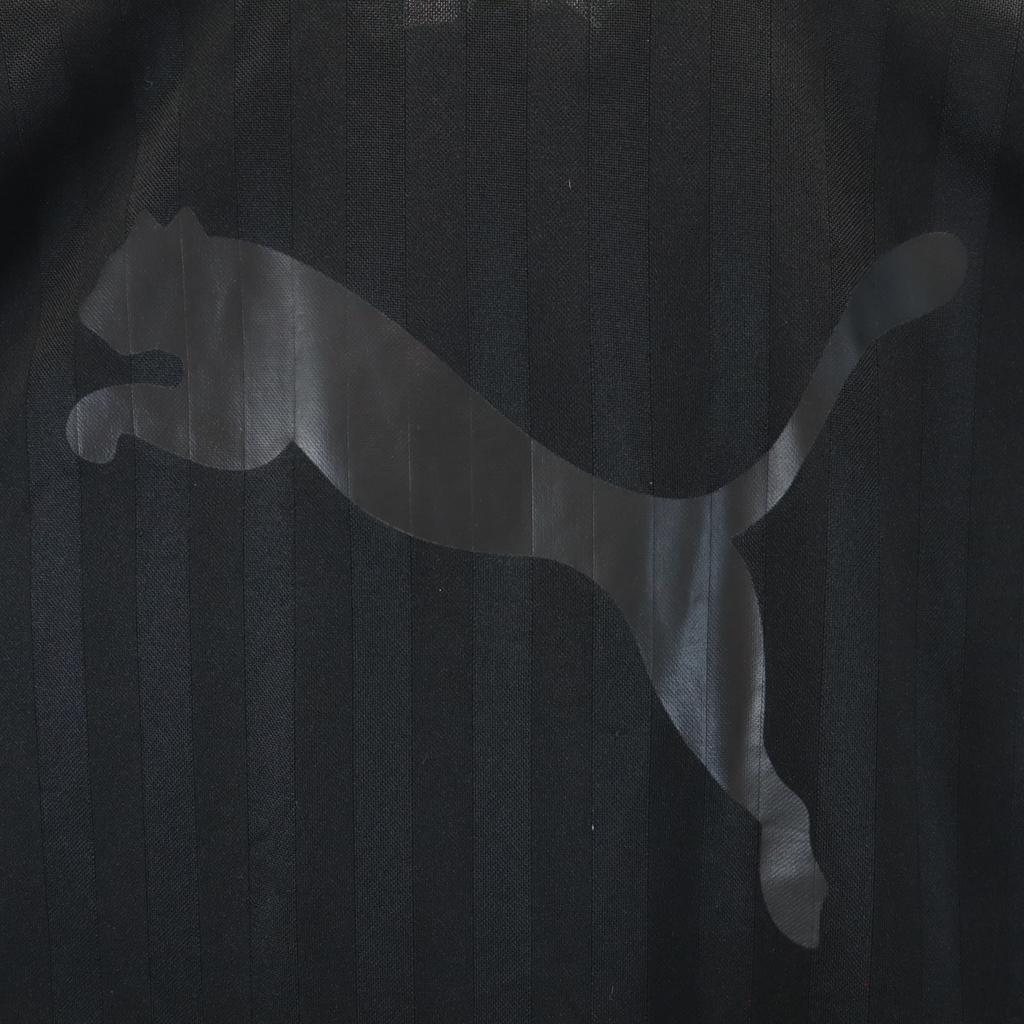 Puma Made In Japan Striped Pattern Track Jacket M Black Jersey Men's Used