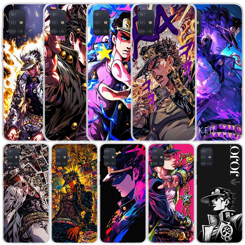 JoJo's Bizarre Adventure Kujo Jotaro Soft Cover for Samsung Galaxy A12 A22 A32 A52 A72 A02S Phone Case Note 20 Ultra 10 S10 Plus
