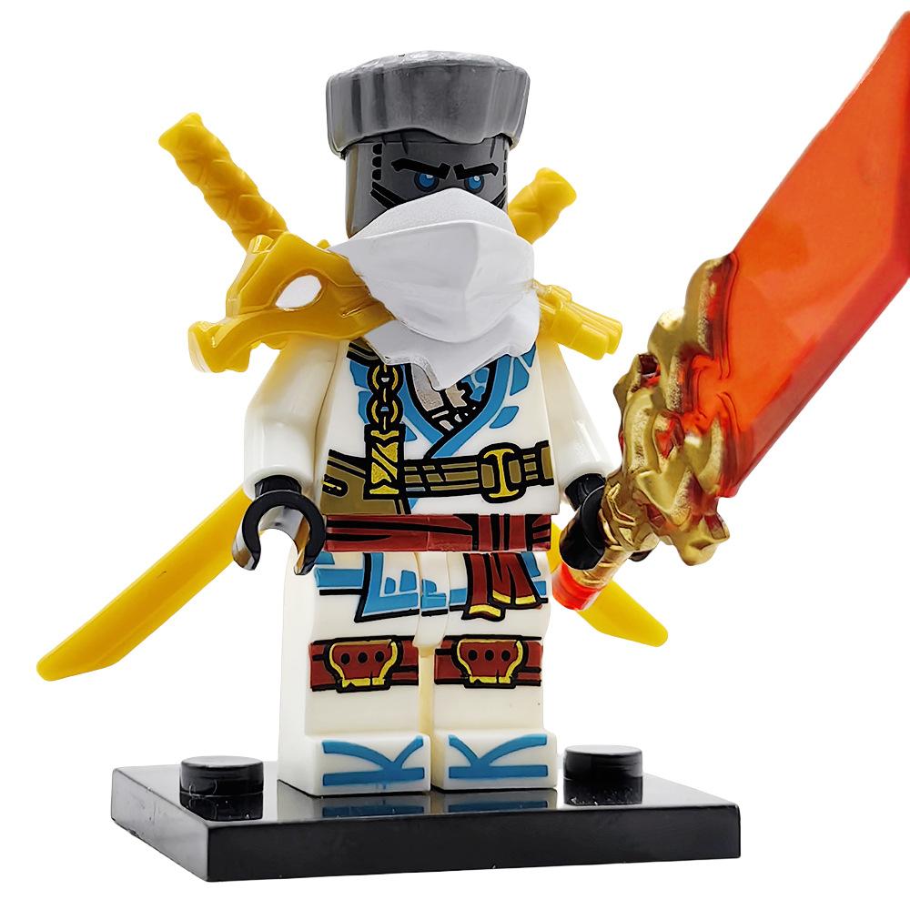 The New Ninja Building Block Figurine 19 Season Dragon Shoulder Armor Suit Protagonist Nine Assembled Figurine Boy Toy