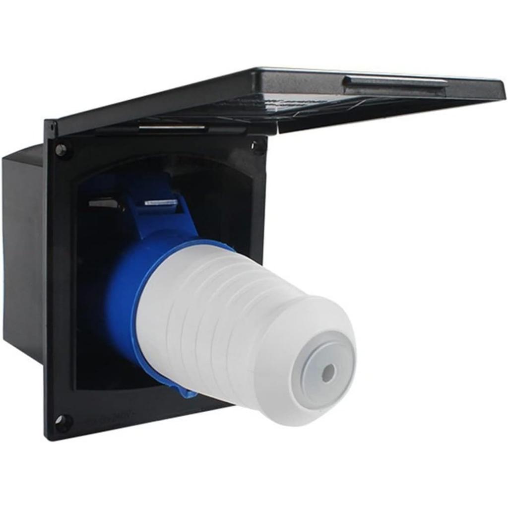 SSZY 16/32A External Flush Hook Up Power Outlet Trailer Flush Entry Socket Automotive Accessories