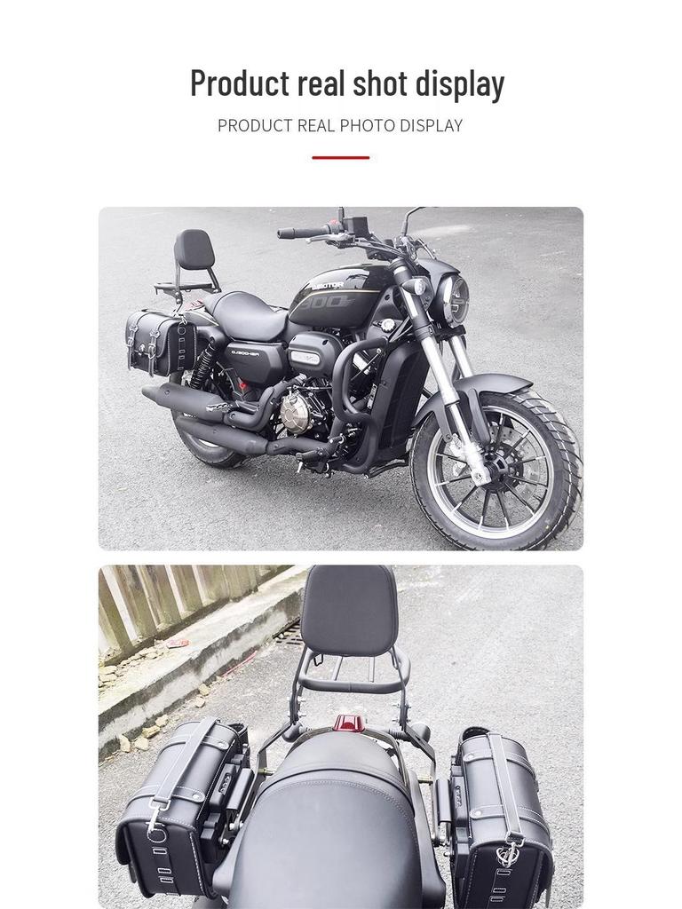 Retro Rear Backrest & Anti-Fall Guard for Qianjiang Flash 300S Motorcycle