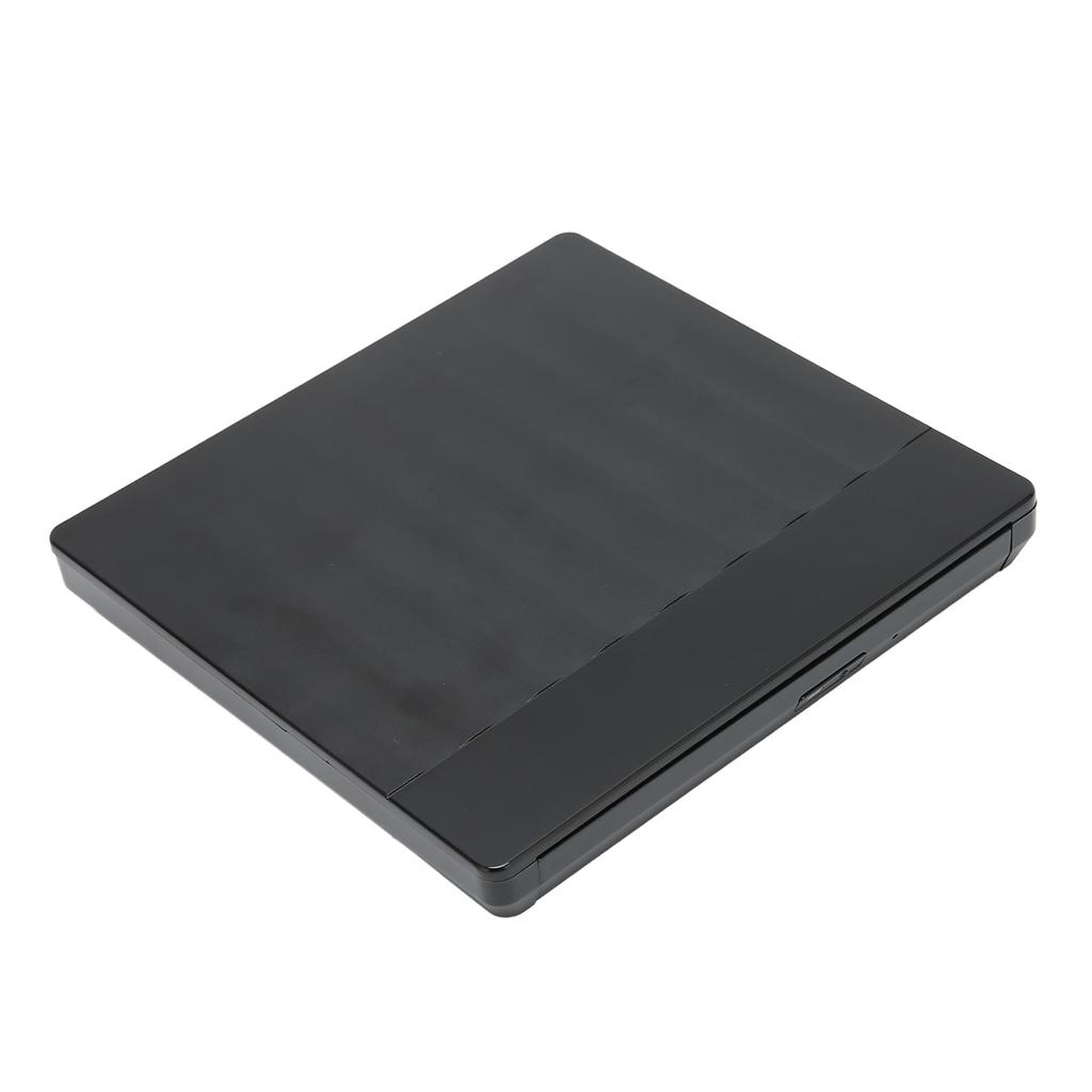 External DVD Drive USB3.0 Type C High Speed Plug and Play Strong Compatibility CD Burner for Movie Music Record Black
