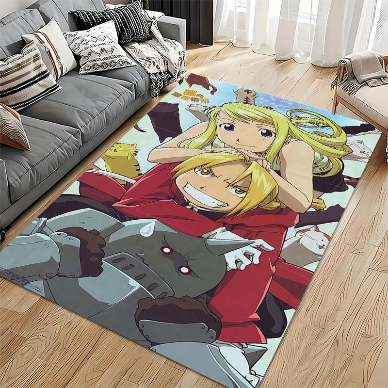 Anime Characters with Cats suitable as a non-slip mat for the living room or bedroom sofa