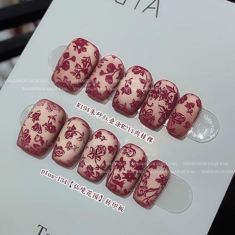 3D Nail Art Crystal Powder & Liquid Set with Transfer Steel Plate Tools