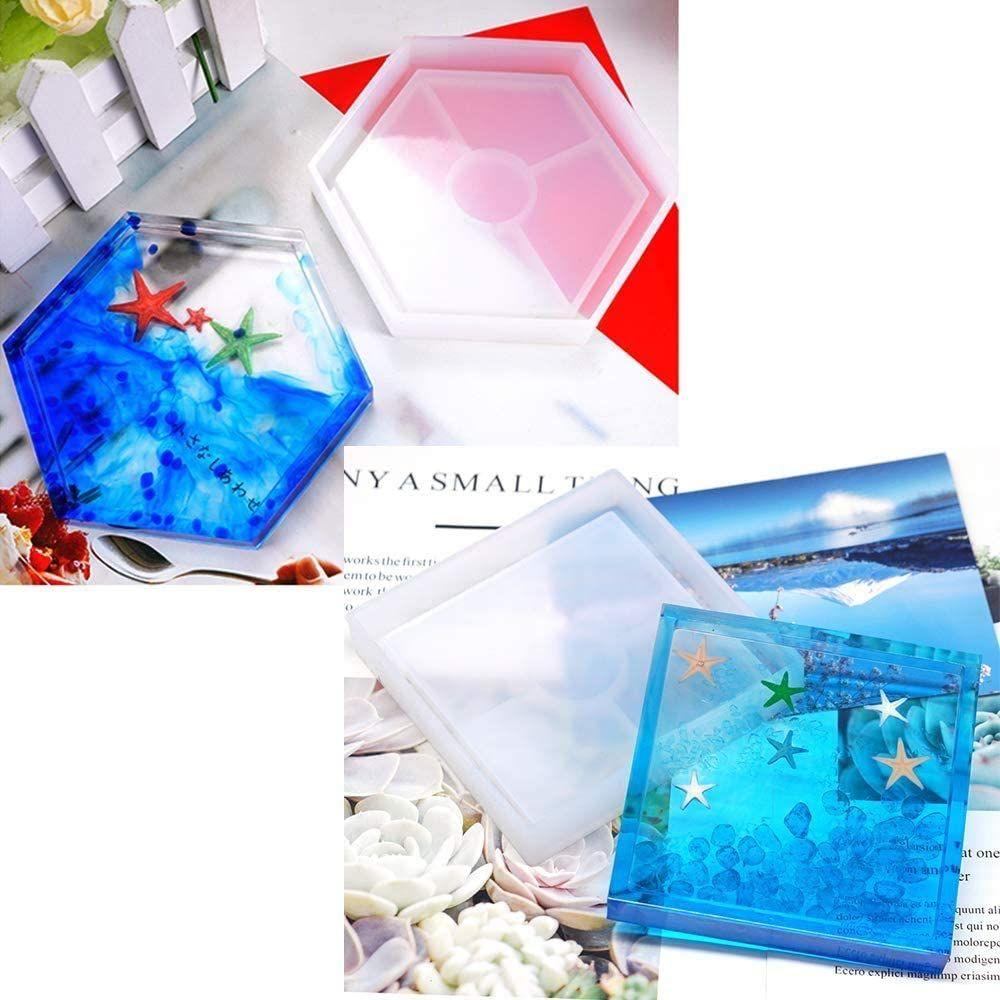 Transparent Craft Epoxy DIY Silicone Molds Teacup Mat Mold Crystal Glue Dropping Tool Coaster