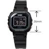 Casio Chupacashi LA-20WH-1B Digital Watch Full Black Reverse LCD for Women Girls Kids