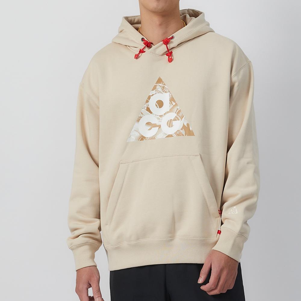 Nike FW23 Chinesisches Neujahr Drachen-Serie Buchstabenlogo-Print Fleece-Hoodie Herren Oberteile Sandweiß FZ6193-126