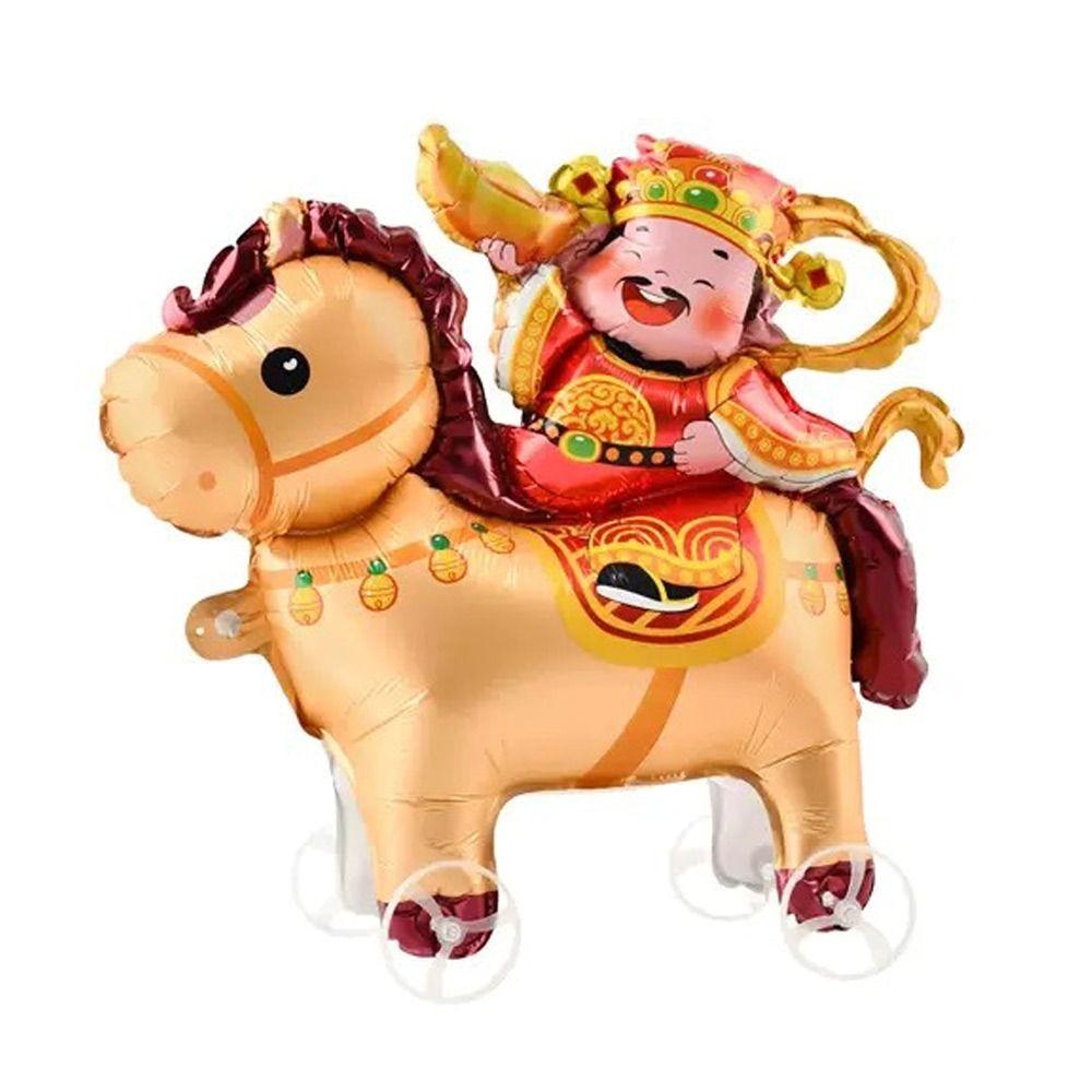 Cute Version 4D Balloons Multi Style Wheeled Pony Balloon Balloon Gifts New Year Celebration