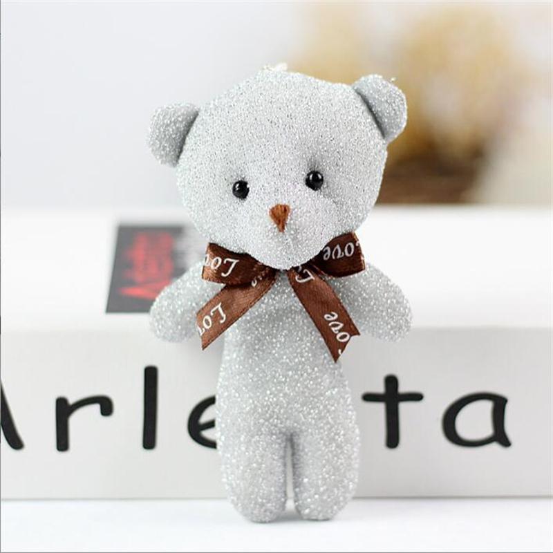 11cm Bear Plush Toys Mini  Soft Stuffed Teddy Bear Dolls Toy Small Gift for Party Wedding Keychain Bag Pendant Teddy Doll