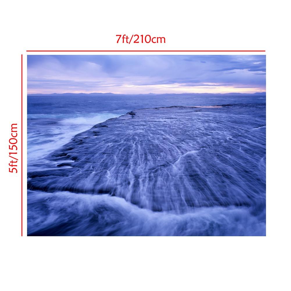 Sommer Strand Meer Hintergrund Gedruckter Foto Hintergrund Studio Fotografie Requisiten Hawaii Tropisch Sonnenuntergang Malerisches Wandbanner Party Dekoration