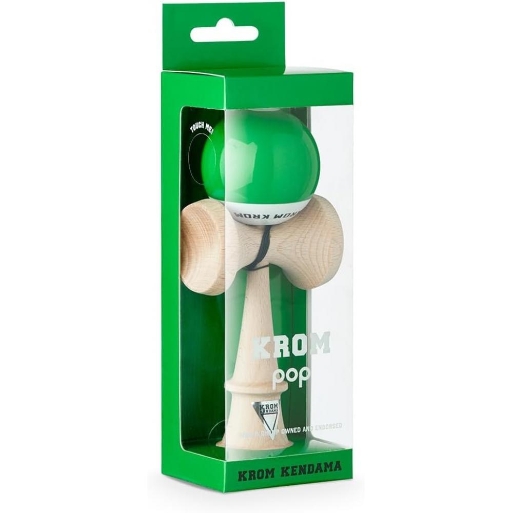Wisee Kendama Krom Pop Chrome Pop Lol Sticky Clear  Dark Green  Dark Green