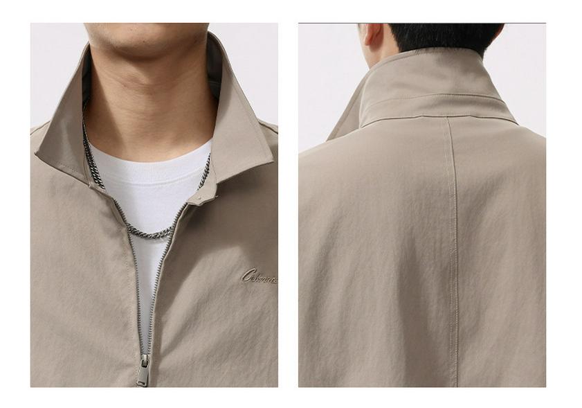 Men's Retro Embroidered Harrington Jacket - Spring 2025 Trendy Style