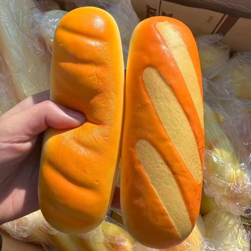 Squishy Bread Squeeze Toy Slow Rebound Sticky Stress Relief Fidget Toy Soft Food Creative Simulation Bread Anti-anxiety Toys