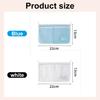 1Pc Kühlschrank Lagerung Mesh Tasche Küche Organisatoren Tragbare Gewürz Lebensmittel Snacks Net Tasche Doppel Fach Hängen Tasche Weiß Blau