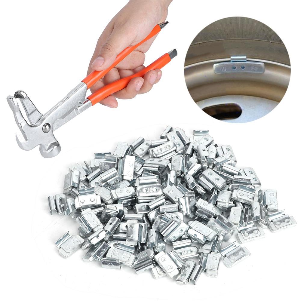100pcs 15g 0.53oz PStyle Aluminium Alloy Clip On Balancing Wheel Weight Balancetire Repair with