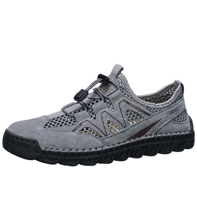 Fashion Summer Mesh Shoes Large Size Casual Stylish Mens Shoes Non-Slip Breathable Comfortable Hiking Shoes Sandals For Men 2025 Luxury