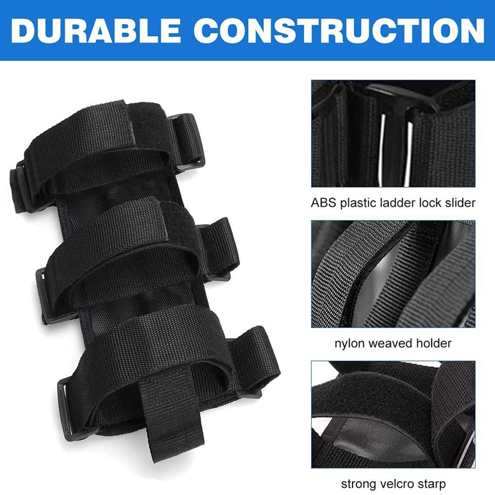 Feuerlöscher-Gurt Halter Verstellbare Feuerlöscher-Montagehalterung Überrollbügel-kompatibel für Jeep Wrangler JK JKU JL TJ CJ