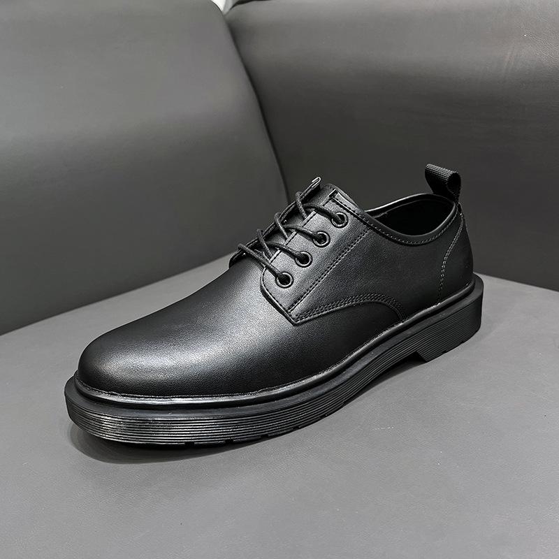 British College Style Small Leather Shoes Men'S Soft Sole Japanese Dress Inner Height Increase Small Leather Shoes 6070-T
