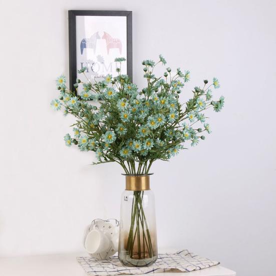 1 db Mű Kis Margaréta Művirág Levelekkel Otthoni Esküvői Kávézó Dekoráció