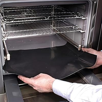 1/2PCS Kitchen Tools Oven Liner Nonstick Mat,BBQ Mat Protective Oven Liner, Universal Fit for Electric & Gas Ovens