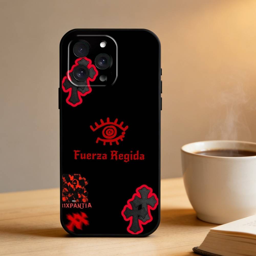 

111xpantia F-Fuerza Regida Phone Case For iPhone 17 16 15 14 13 12 Max Plus Silicone Black Cover iPhone17air