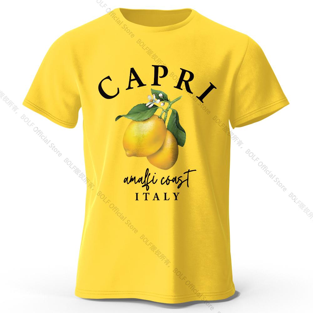 Modern Lemon Graphic Tee 100% Cotton - Clean Contemporary Design Breathable Everyday Essential