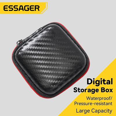 Essager Mini Auricolari Borsa Scatola Caricabatterie Digitale Cuffia Custodia Cavo Dati USB Disco USB Scheda di Memoria Organizzatore Borsa per Il Trasporto