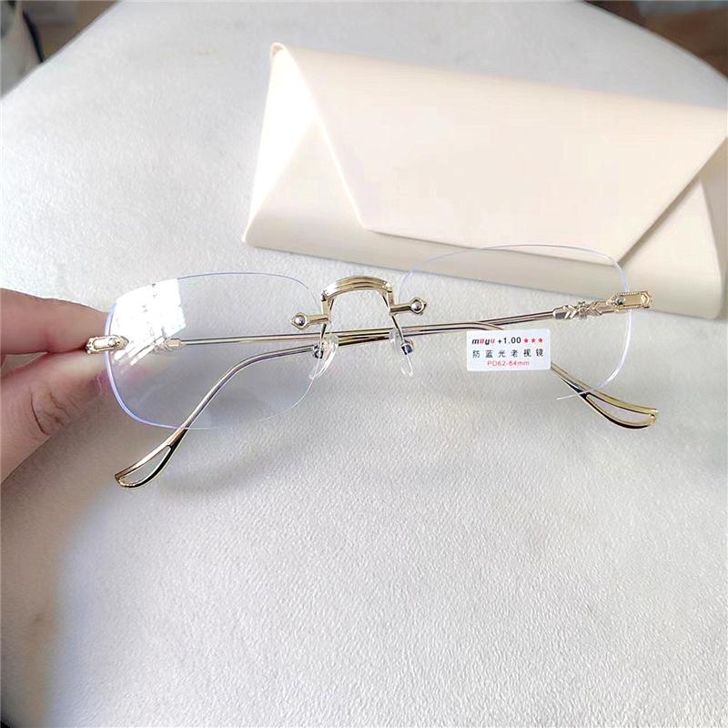

Простая оправа для очков с защитой от синего света, персонализированные очки для дальнозоркости для пожилых людей, модные меняющие цвет очки в корейском стиле