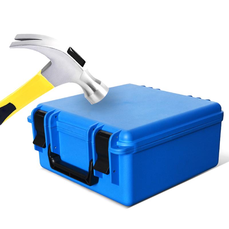 1Pc Portable Plastic ToolBox Safety Instrument Tool Box Outdoor Suitcase Equipment Hardware Tool Case Shockproof With Foam
