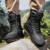 Mountaineering Hiking Desert Waterproof Work Safety Shoes Ankle Boots 2026 New Men's Outdoor Boots Lace-Up Men's Motocross Boots