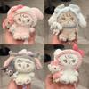Hello Kitty Melody Cinnamoroll Kuromi Plush Keychain With Short Pile Fabric For Backpack Decoration