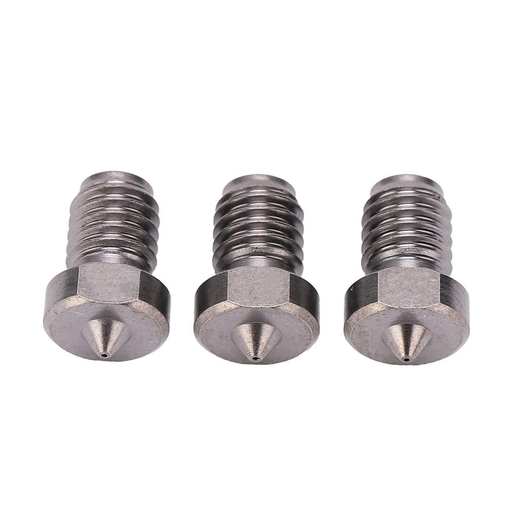 3Pcs 3D Printer Nozzles TT3D Hardened Steel 1.75mm Filament 50 Degree Hardness Accessories0.3mm