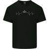 Berg EKG Trekking Wandern Klettern Puls Herren Leichtes Baumwoll T-Shirt