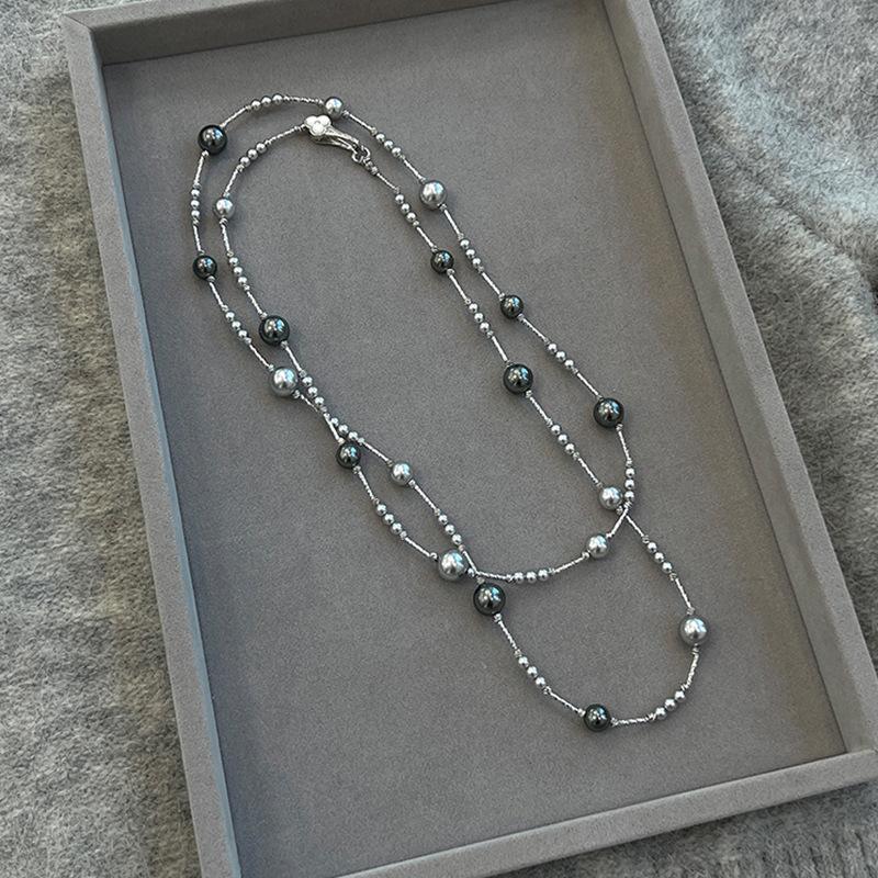 Fashionable Temperament Long Sweater Pearl Necklace 52cm