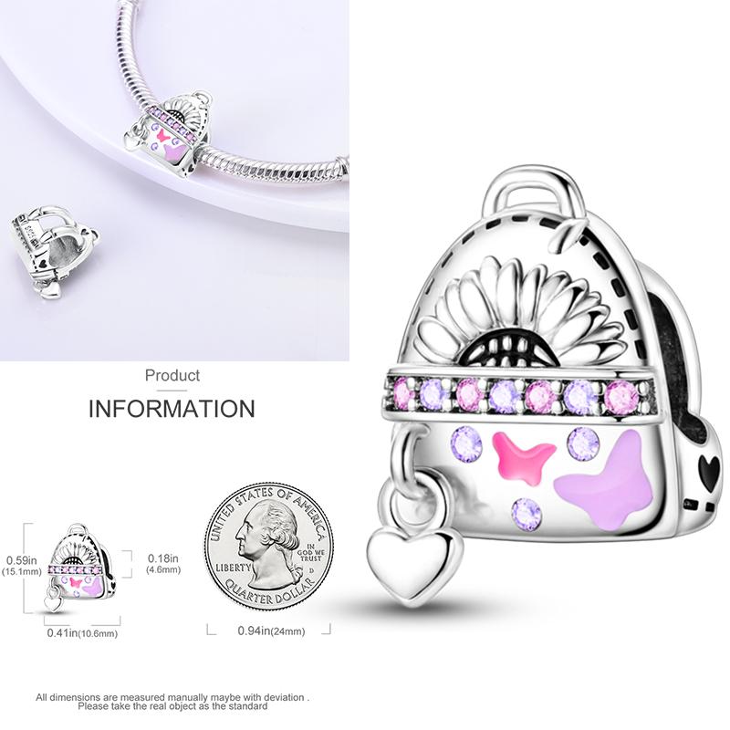 Elk Dinosaur Luminous Firefly Dangle Charm Flower Beads Sale Copper Fit Bangle Bracelet Diy Jewelry Charms