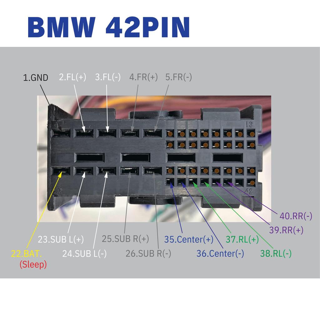 JOYN DSP LB42 Compatible with BMW Cars, 42 Pin Connector, Compatible with Genuine Amplifiers,